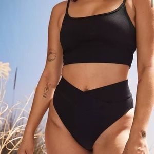 Women’s Aerie black bikini 2 piece set